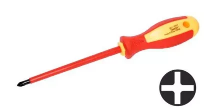 Отвертка диэл.крестовая PH№2х125мм,1000В,1/10/120 19697 купить в Перми