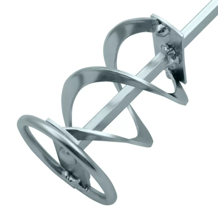 Миксер для красок и штукатурных смесей Denzel, 60 х 400 мм, оцинкованный, шестигранный хвостовик 8 мм, 848437 купить в Перми