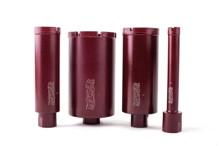 Сегментная алмазная коронка MESSER REDLINE по граниту диаметр 35 мм длина 100 мм купить в Перми