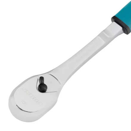 Ключ-трещотка 1/2&quot; Gross 14055, CrV, 90 зубьев, усиленный, хром купить в Перми