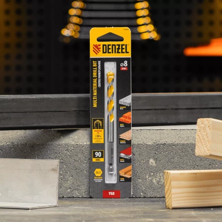 Сверло универсальное, Multi cut, 8 мм Denzel 706008 купить в Перми