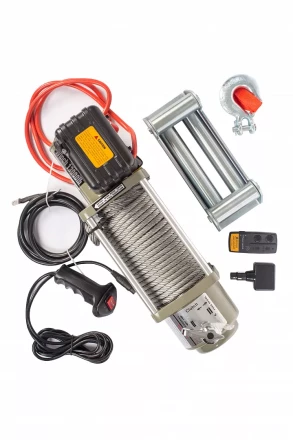 Лебедка автомобильная TOR ЛА SEC13000 г/п 5897 кг 28 м 24V 1004015 купить в Перми