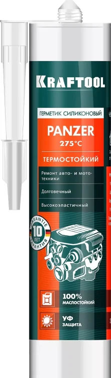 Герметик силиконовый KRAFTOOL черный, температуростойкий (от -62 С до 315 С) 41259-4 купить в Перми
