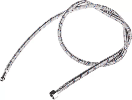 Подводка гибкая STAYER для воды, к смесителям, оплетка из нержавеющей стали, удлиненная, г/ш 1/2&quot;-1,5м 51017-150 купить в Перми