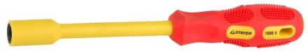 Отвертка STAYER &quot;INSULATED&quot; MAX-GRIP диэлектрич, Cr-V, HEX 8x125мм 25829-08-125 G купить в Перми