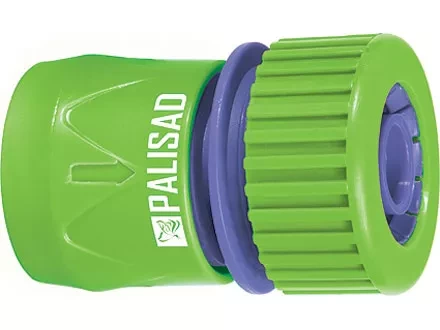 Соединитель пластмассовый быстросъемный для шланга 3/4&quot; аквастоп  PALISAD 66165 купить в Перми