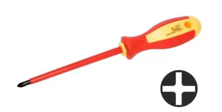 Отвертка диэл.крестовая PH№2х150мм,1000В,1/10/120 19698 купить в Перми