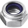 Гайка DIN 985 с нейлоновым кольцом, M10, 4 шт, кл. пр. 6, оцинкованная, ЗУБР 303586-10 купить в Перми