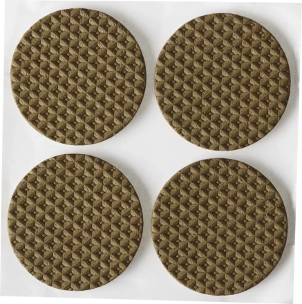 Накладки STAYER &quot;COMFORT&quot; на мебельные ножки, самоклеящиеся, ЭВА, коричневые, круглые - диаметр 35 мм, 4 шт 40914-35 купить в Перми