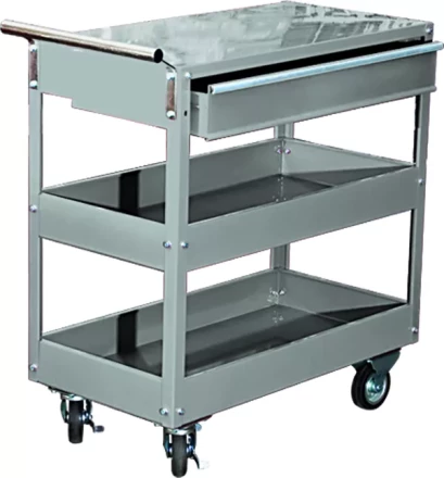 Тележка инструментальная 737 х 383 х 668 мм 3-секционная с ящиком  MATRIX 567345 купить в Перми