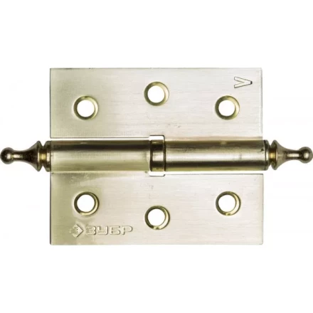 Петля универсальная ЗУБР &quot;ЭКСПЕРТ&quot;, 2 подшипника, цвет хром (CP), с крепежом, 125х75х2,5мм, 2 шт 37601-125-2 купить в Перми