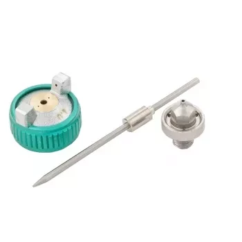 Пневматический краскопульт AG 810 HVLP, гравитационный, сопло 0,8 мм и 1 мм Stels 57361 купить в Перми