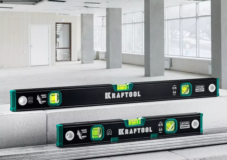 Профессиональный уровень с зеркальным глазком KRAFTOOL 34781-150 купить в Перми