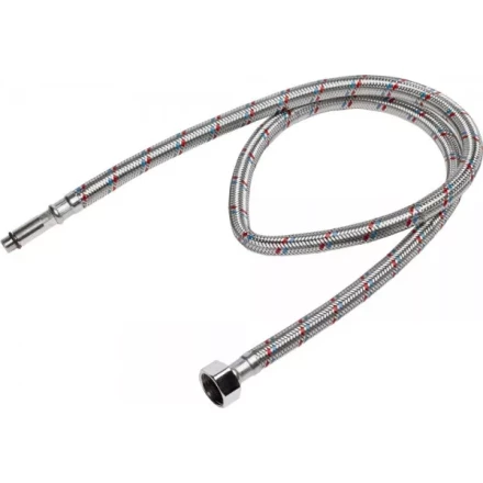 Подводка гибкая STAYER для воды, к смесителям, оплетка из нержавеющей стали, удлиненная, г/ш 1/2&quot;-1м 51017-100 купить в Перми
