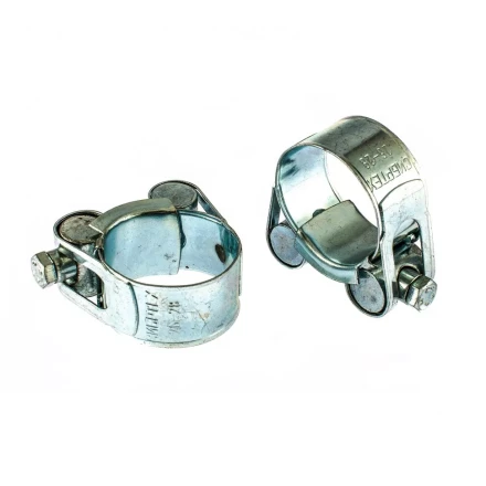 Хомуты металлические силовые 26-28 мм ширина 18 мм шарнирный W1 2 шт Сибртех 47509 купить в Перми