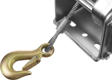 Лебедка ручная барабанная ЗУБР &quot;ПРОФЕССИОНАЛ&quot;, подъемная, тросовая, 1.3т, 8м 43117-1.3 купить в Перми