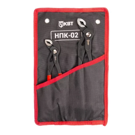 Набор переставных клещей КВТ НПК-02 с кнопочной фиксацией (92053) купить в Перми