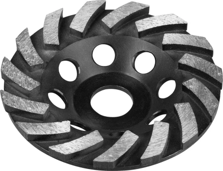 Чашка ЗУБР ТУРБО алмазная сегментная, высота 22,2мм, 125мм 33370-125 купить в Перми