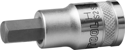 Торцовая бита-головка KRAFTOOL &quot;INDUSTRIE QUALITAT&quot;, материал S2, HEX, сатинированная, 1/2&quot;, H10 27908-10_z01 купить в Перми