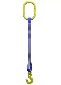 Строп текстильный одноветвевой 1СТ 10 т   L=5 м SF6 250 мм без кч. с ОВ 11.2 т купить в Перми