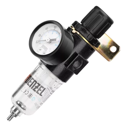 Фильтр-регулятор Denzel FR1500, 10 бар, 1500 л/мин, 1/4&quot;, 57459 купить в Перми