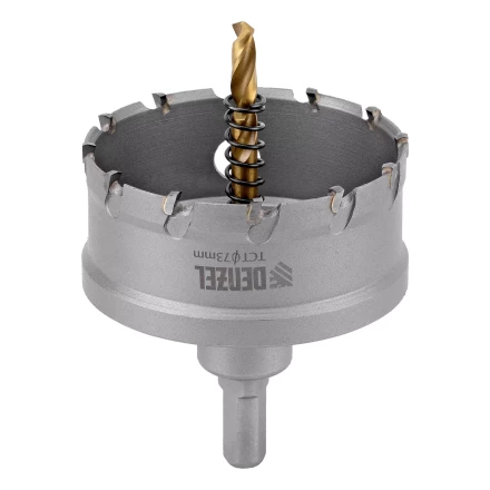 Коронка по металлу твердосплавная, 73 мм Denzel 724021 купить в Перми