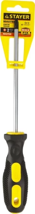 Отвертка STAYER &quot;MASTER&quot;, двухкомпонентная рукоятка, магнитный наконечник, PH2x150мм 2510-2-15_z01 купить в Перми