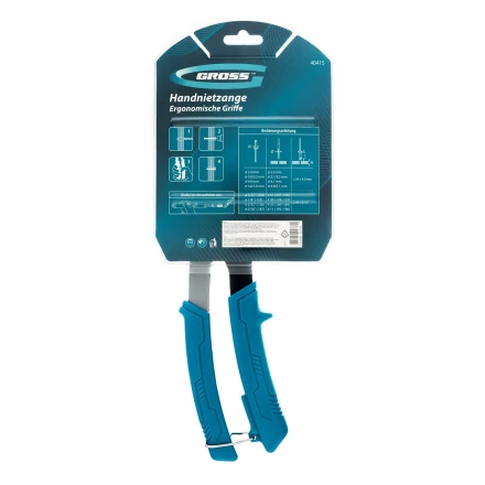 Заклепочник ручной Gross 40415, 260 мм, заклепки 2,4-3,2-4,0-4,8 мм купить в Перми