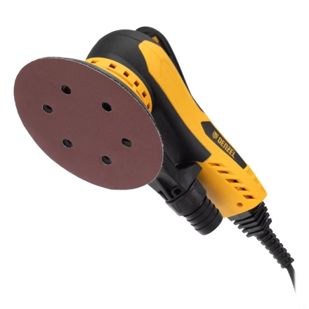 Машина шлифовальная орбитальная бесщет Denzel OS-150-BL 27606, 350 Вт, 4000-10000 об/мин купить в Перми