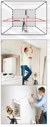 Лазерный уровень LX360 DENZEL 35075 купить в Перми