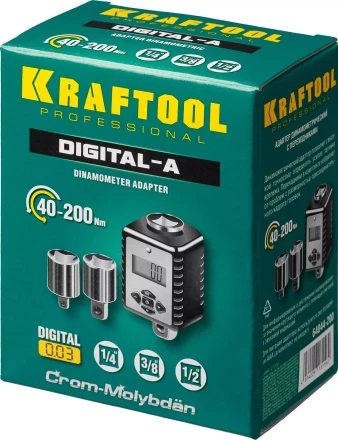 Адаптеры динамометрические электронные KRAFTOOL 64044-200 купить в Перми