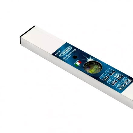 Уровень алюминиевый 1200 мм фрезерованный 3 глазка магнитный Gross 33674 купить в Перми