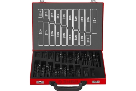 ЗУБР 170 шт, (1-10 мм), сталь Р4М2, класс В, мет.бокс, по металлу (29605-H170) купить в Перми