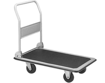 Тележка платформенная 800 кг TOR PH800 (1020х620) со складной ручкой (пластиковые колеса 125 мм) 1024685 купить в Перми