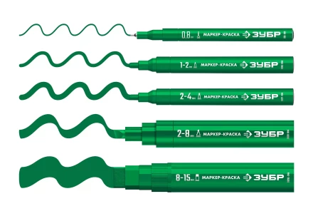 ЗУБР МК-800 зеленый, 2-8 мм клиновидный маркер-краска (06327-4) купить в Перми
