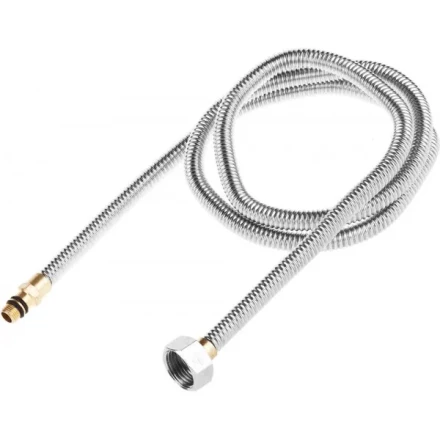 Подводка ЗУБР &quot;ЭКСПЕРТ&quot; сильфонная из нержавеющей стали, для смесителя, укороченная, г/ш (гайка-штуцер), 1/2&quot;, 1,2м 51012-120 купить в Перми