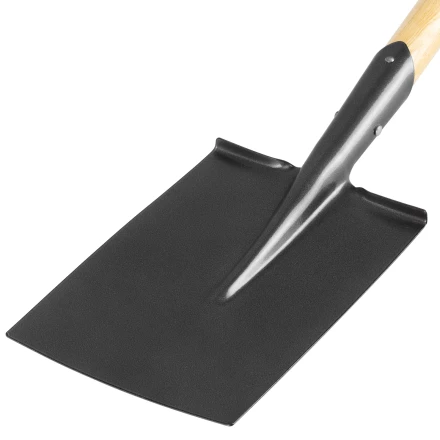 Лопата прямоугольная, 195х290х1150 мм, деревянный лакированный черенок Сибртех 61376 купить в Перми
