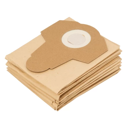 Комплект мешков одноразовых для пылесосов Denzel RVC20, RVC30, LVC20, LVC30, 5 шт. Denzel 28216 купить в Перми