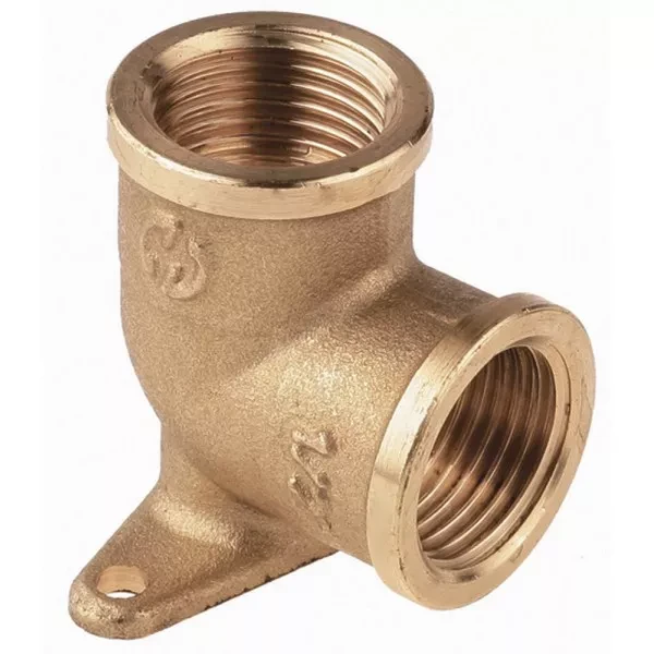 Уголок GENERAL FITTINGS с креплением к стене в двух точках, латунь, г/г, 1/2" 51076-G/G-1/2 купить в Перми