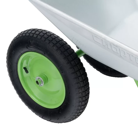 Тачка садовая Сибртех 689135, 2-х колесная, грузоподъемность 120 кг, объем 65 л купить в Перми