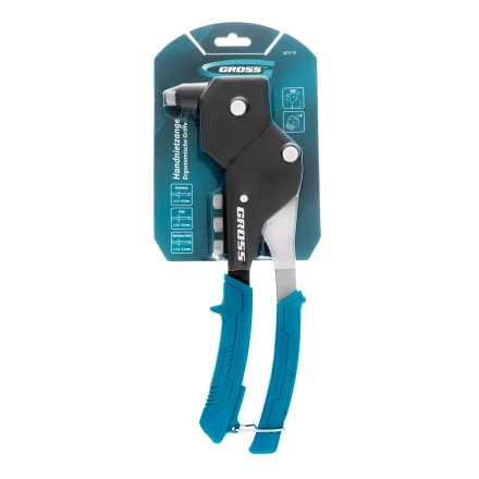 Заклепочник ручной Gross 40418, 290 мм, поворотный, 0-360, заклепки 2,4-3,2-4,0-4,8 мм купить в Перми