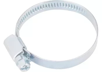 Хомуты из нержавеющей стали стандартное болтовое крепление 70-90 мм 25шт ширина 9мм ШУРУПЬ 45664 купить в Перми