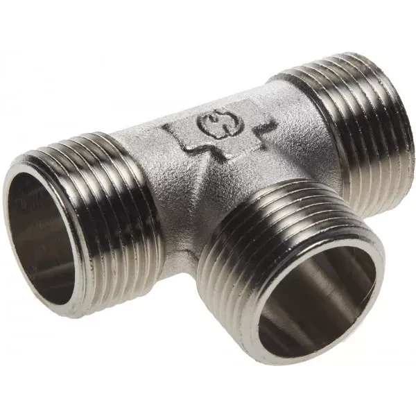 Тройник GENERAL FITTINGS никелированная латунь, ш/ш/ш, 1" 51051-1 купить в Перми