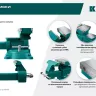Тиски KRAFTOOL Reversible слесарные 32705-165 купить в Перми