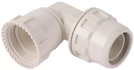 Переходник ЗУБР &quot;ШиреФит&quot; угловой 90° &quot;накидная гайка - штуцер с гайкой&quot;, 26мм 51482-26 купить в Перми