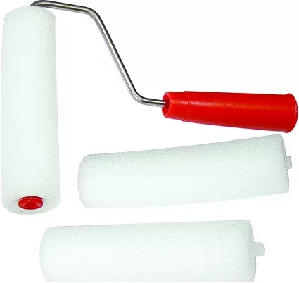 Набор: валик &quot;ПОРОЛОН&quot; с ручкой + 2 шубки 65 мм D валика - 42 мм  Россия 80440 купить в Перми