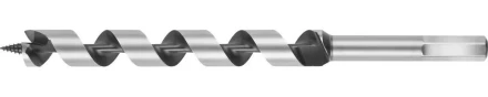 Сверло по дереву, спираль Левиса, HEX хвостовик, URAGAN 29465-235-18, d=18х235мм 29465-235-18 купить в Перми