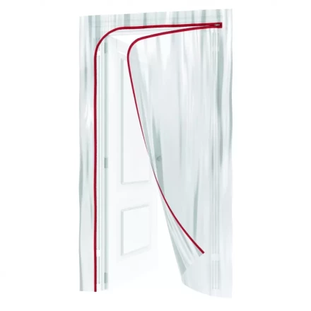 Пленочная дверь на молнии типа L 220x120cm с малярной лентой 2,5смх10м Matrix 88758 купить в Перми