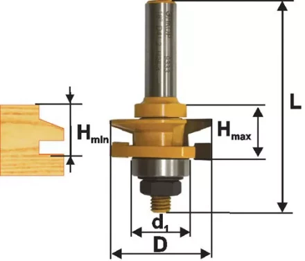 Фреза комбинированная рамочная ф41х24мм хв. 12мм 46525 купить в Перми