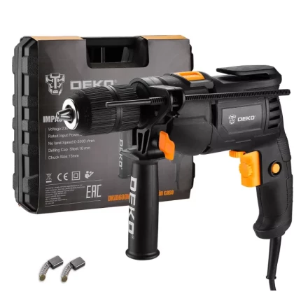 Дрель ударная DEKO DKID600W, 063-4163, в кейсе купить в Перми